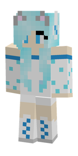Blue skin: body, front render