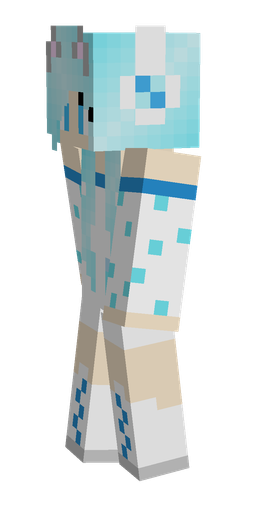 Blue skin: body, left side render
