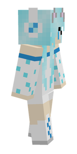 Blue skin: body, right side render