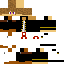Black skin: raw texture render