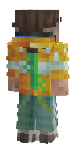 Green skin: body, back render