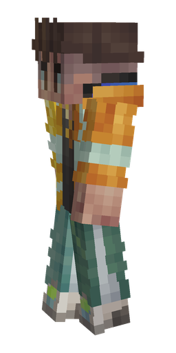Green skin: body, left side render