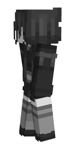 Black skin: body, left side render