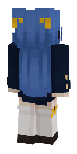 Black skin: body, back render