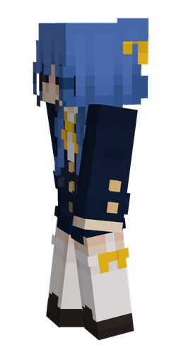 Black skin: body, left side render