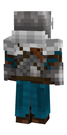 Black skin: body, back render