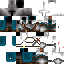 Black skin: raw texture render