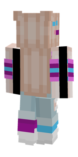 Blue skin: body, back render
