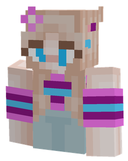 Blue skin: bust render