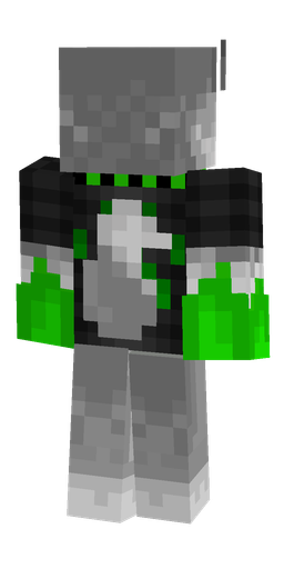 Black skin: body, back render