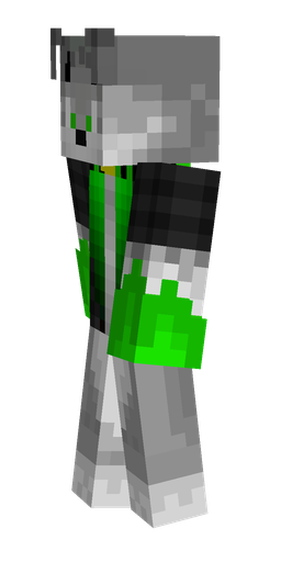 Black skin: body, left side render