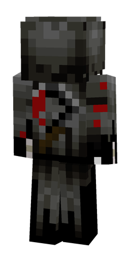 Black skin: body, back render