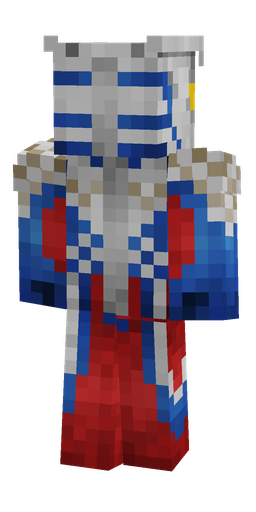 Blue skin: body, back render