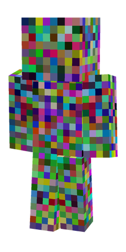 Blue skin: body, back render