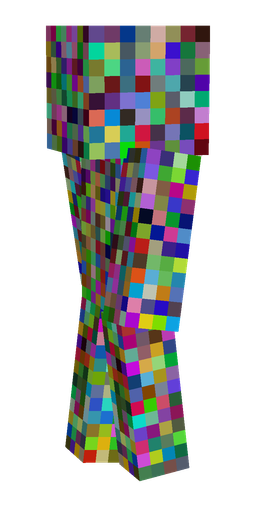Blue skin: body, left side render