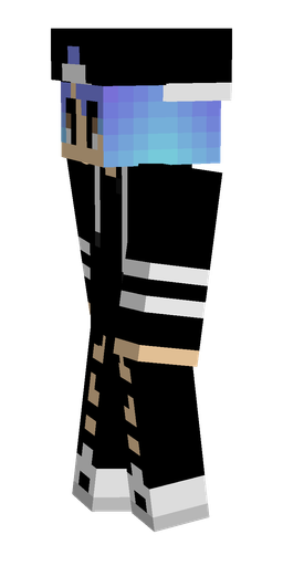 Black skin: body, left side render