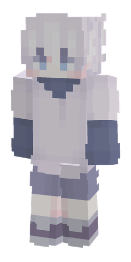 Blue skin: body, front render
