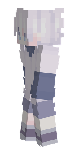 Blue skin: body, left side render