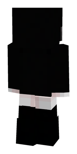 Black skin: body, back render