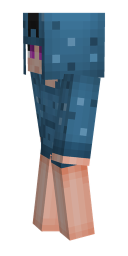 Blue skin: body, left side render