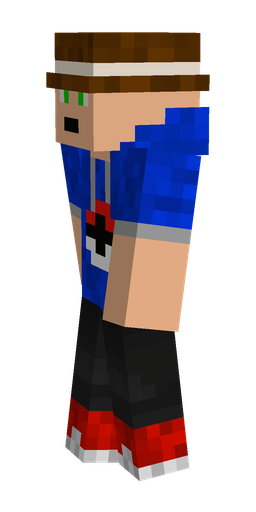 Black skin: body, left side render