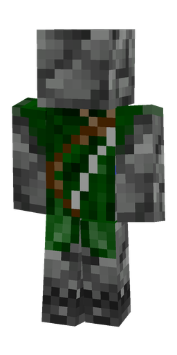 Black skin: body, back render
