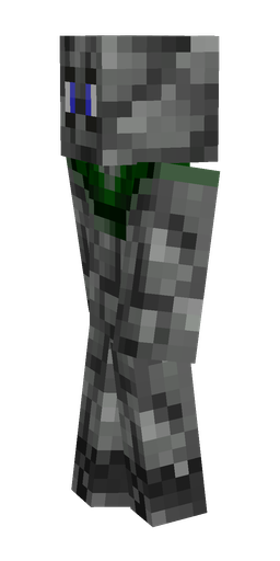 Black skin: body, left side render
