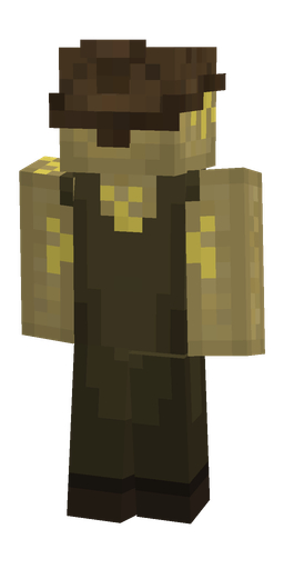 Brown skin: body, back render