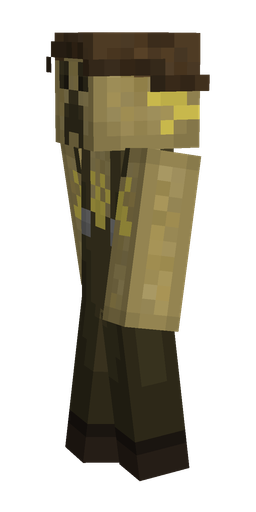 Brown skin: body, left side render