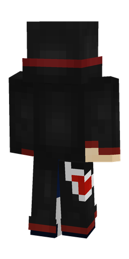 Black skin: body, back render