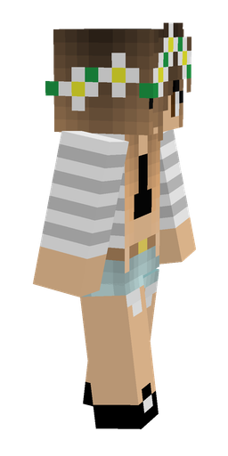 Brown skin: body, right side render