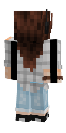 Blue skin: body, back render