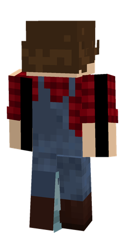 Blue skin: body, back render