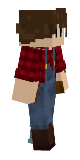 Blue skin: body, right side render
