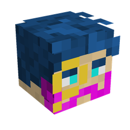 Black skin: head render