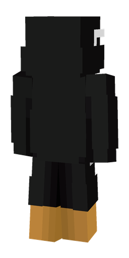Black skin: body, back render