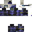 Black skin: raw texture render