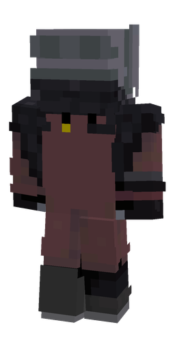 Black skin: body, back render