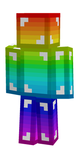 Blue skin: body, back render