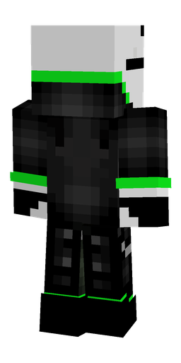 Black skin: body, back render