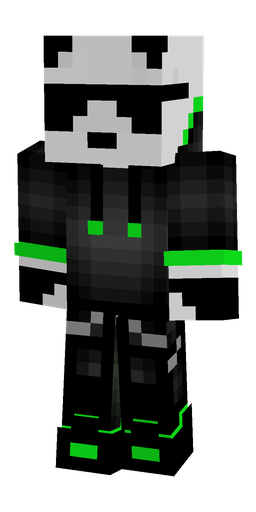 Black skin: body, front render