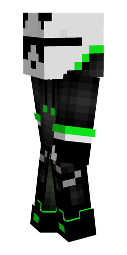 Black skin: body, left side render