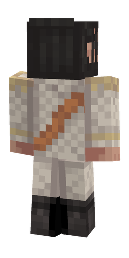 Black skin: body, back render