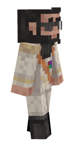 Black skin: body, right side render