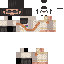 Black skin: raw texture render
