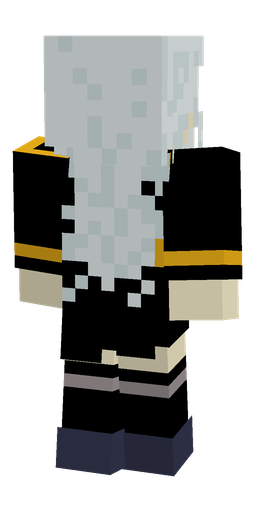 Black skin: body, back render