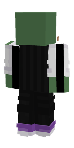 Black skin: body, back render