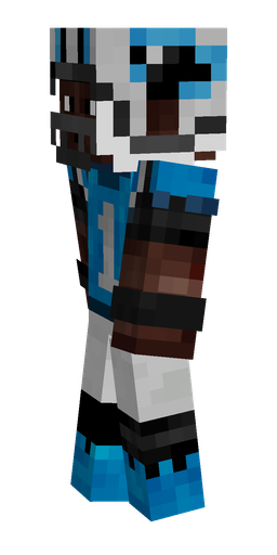 Black skin: body, left side render
