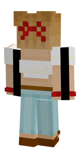 Blue skin: body, back render