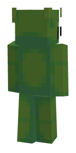 Green skin: body, back render